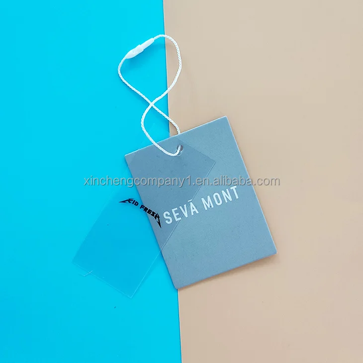 Best selling hang tag rope Custom Clothing seal string Hang Tag Paper Customer Logo Printed clothing tags labels for clothing