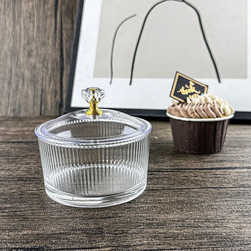 Wholesale Bulk Sale Factory Best Quality Glass Jar Kitchen Clear Glass Small Food Candy Sugar Jar