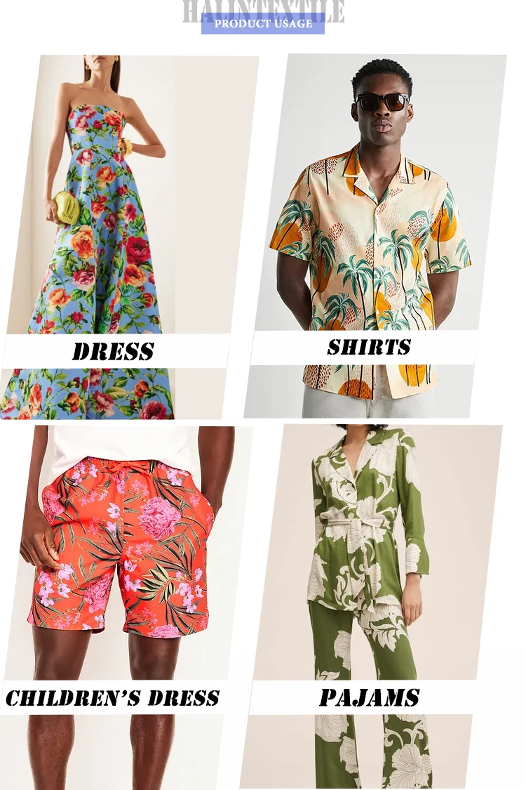 105-110gsm 45S Viscose poplin rayon challis floral print fabric soft 100 viscose rayon fabric viscose print fabric for dress