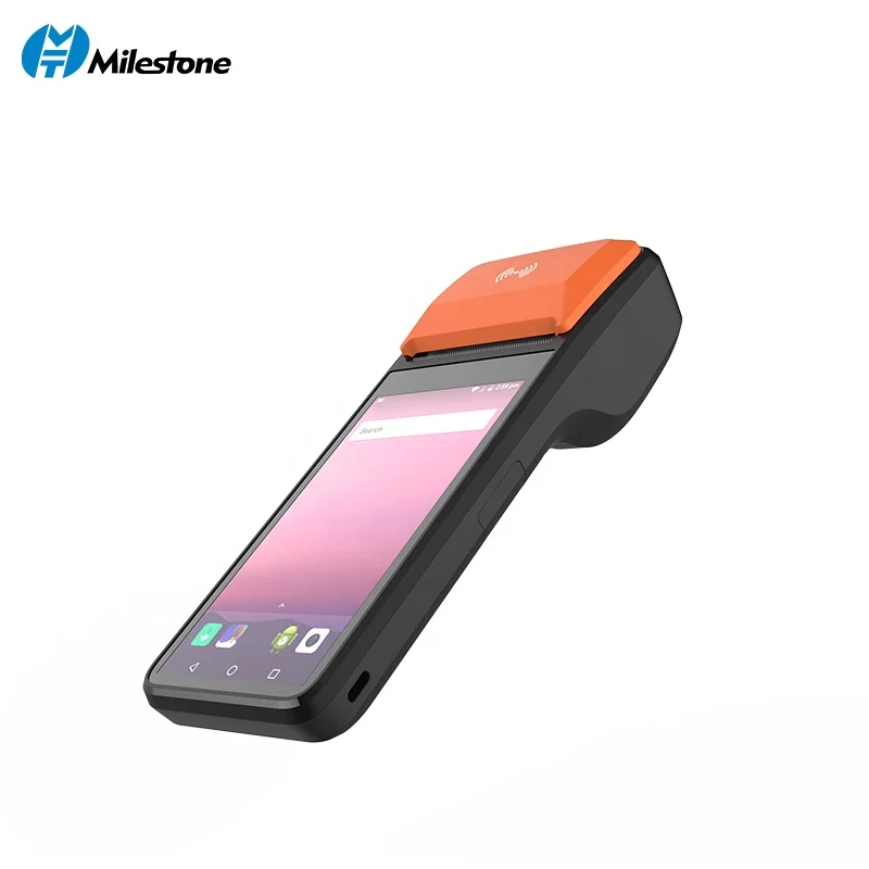 Milestone android 11 lottery andheld pda payment pos mobile smart pos terminal with printer
