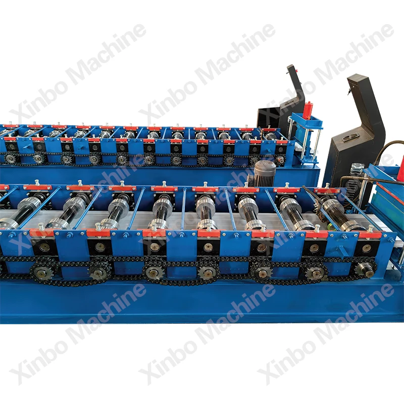 Xinbo Automatic Color Steel Portable Self Lock standing seam roof panel standing beam metal roof roll forming machine