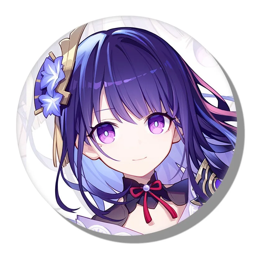 Genshin Impact Game Pin Cosplay Ganyu Hutao Cute Design Brooch Gift Shirt Backpack Lapel Badge