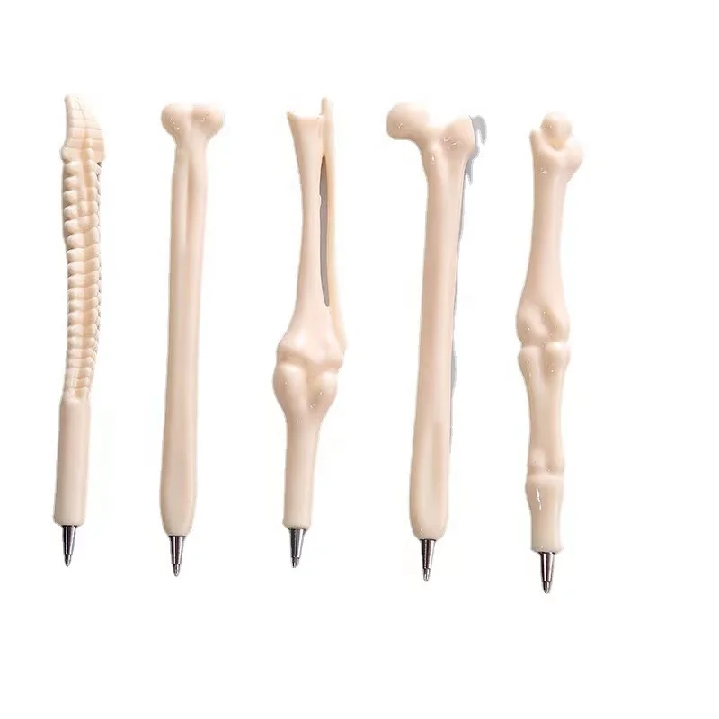 Bone Ball Pen Creative Personalized Blue Signature Pen New and Unique Stationery Supplies Funny Bone Pen