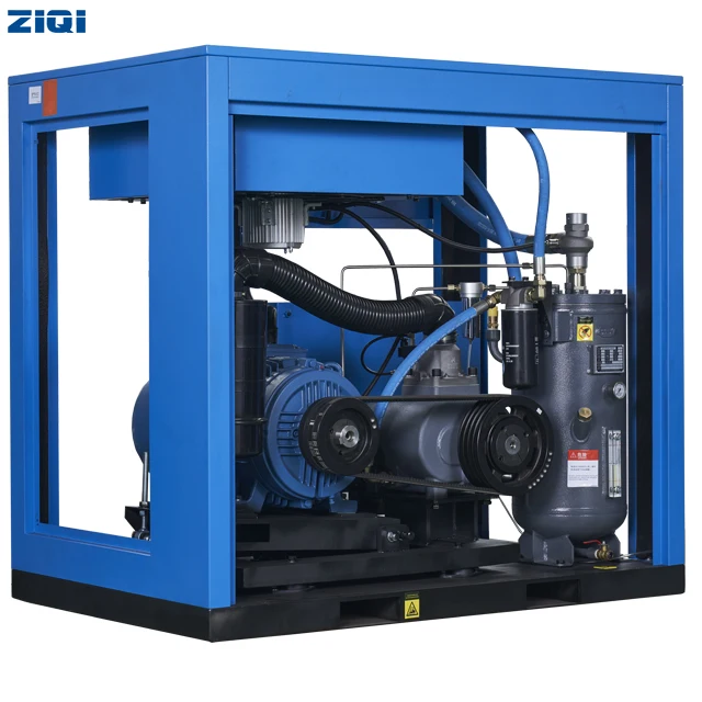 customized stationary electrical low noise single stage energy saving screw 37kw 415v 240cfm air compressor from china