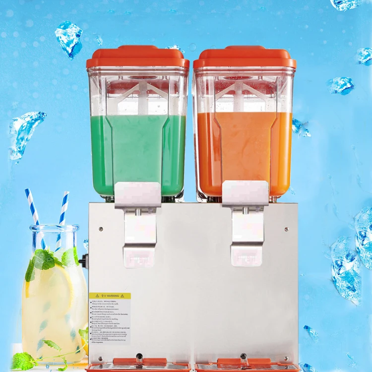 Single cold juice dispenser for mixing large volume drinks blender with Many Flavors