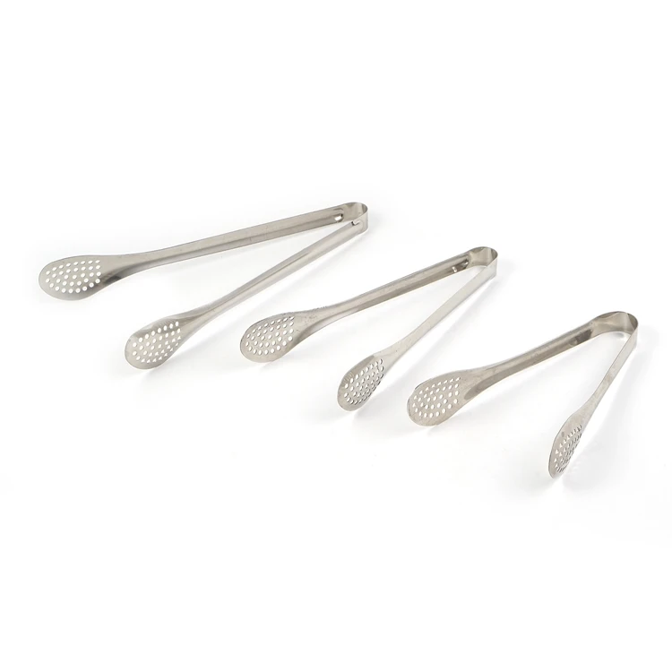 Hot Salad Metal Frying Food Serving Tongs Barbecue Clip Clamps Stainless Steel Kitchen Tongs