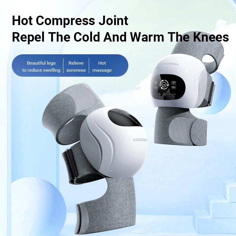 Smart Knee Heating And Massage Or Joint Pain Relief Heat Air Compression Leg Massager For Circulation Knee Massager With Heat
