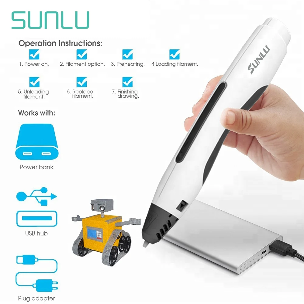 2018 v3 scribbler 3d pen 3d drawing writing pen toys for kids