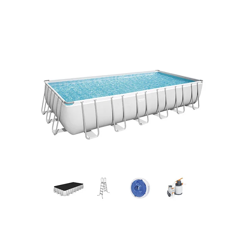 56475 летний семейный бассейн прямоугольник над землей большой бассейн