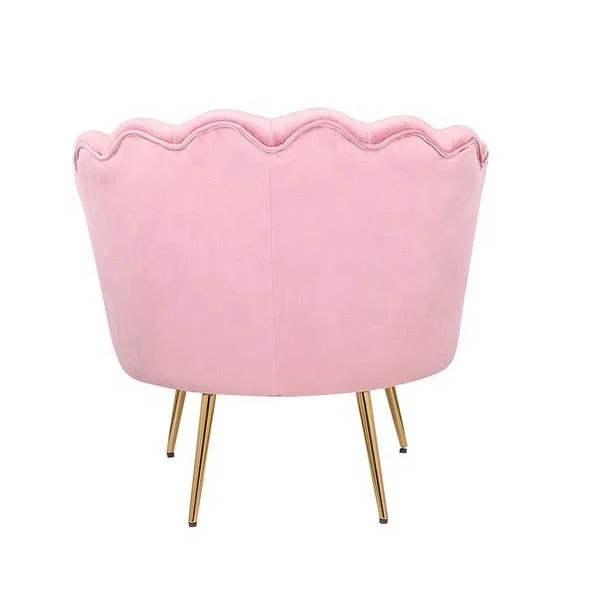 living room gold leg luxury pink modern velvet accent chairs