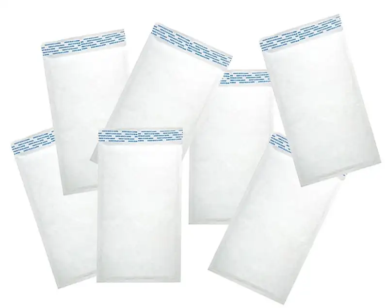 Envelope Bag Bubble Bag White Kraft Paper Pure HD Customized Gravure Printing Clothing Eco Friendly Transparent Zipper Bags 140g