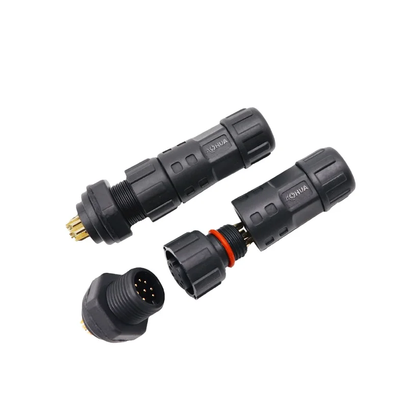 Индивидуальная передняя панель 8 контактов Mini M12 водонепроницаемый разъем штекер гнездо встроенный для освещения роста