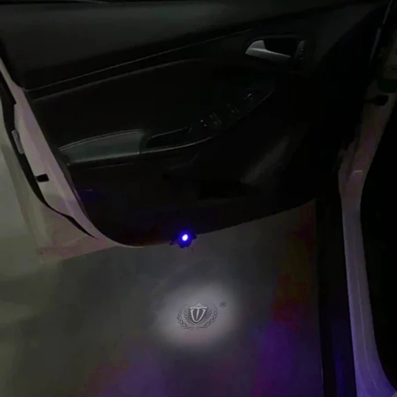 Car Door Projector Lights LED Welcome Laser Door Lamps Wireless Type Projector Door Opening Warning Light