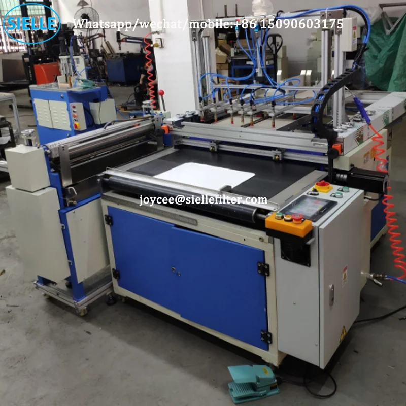 High frequency cardboard gluing machine fully automatic hard book cover making machine