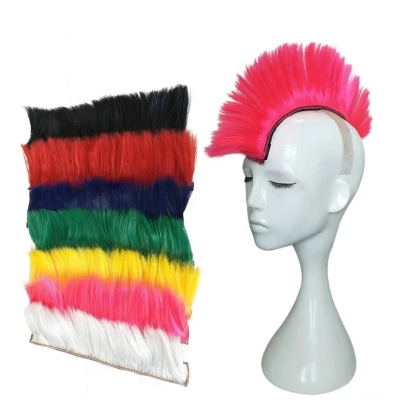New Style Motorcycle Accessories Helmets Motorcycle Helmet Ornament Feather Activity prop Wig Hairpiece Cockscomb Rooster