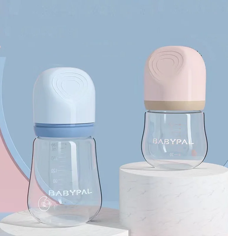 Glass Baby Bottles 2024 New 180mL Wide Mouth Food Grade BPA Free Baby Milk Feeding Bottles for Newborn