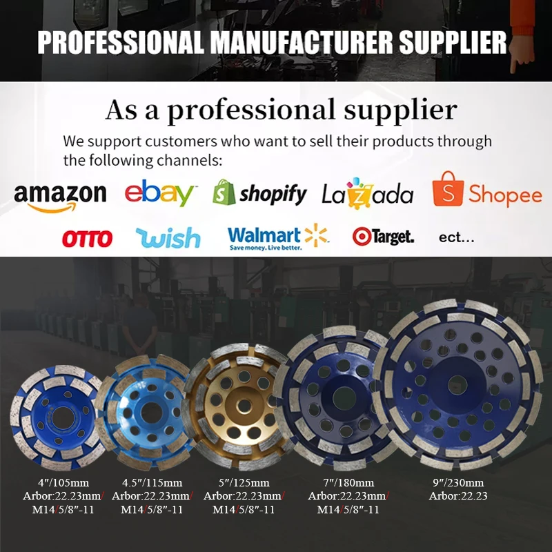 China wholesale 4 inch diamond abrasive stone cup grinding wheel