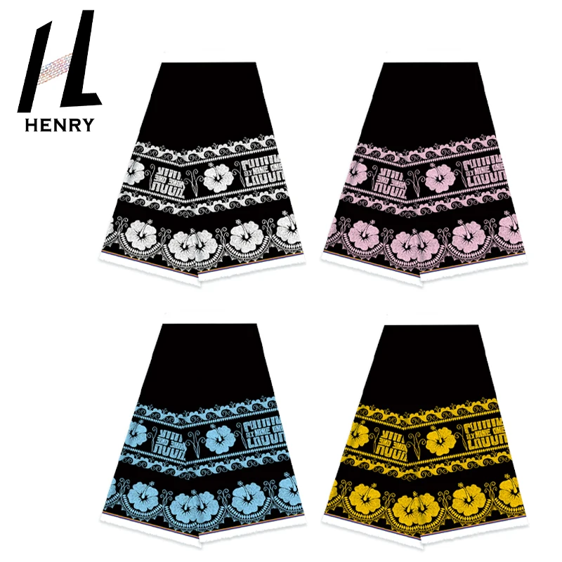 Островная ткань с цветочным принтом на дворе 100% полиэстер для одежды Женское Платье Морская юбка