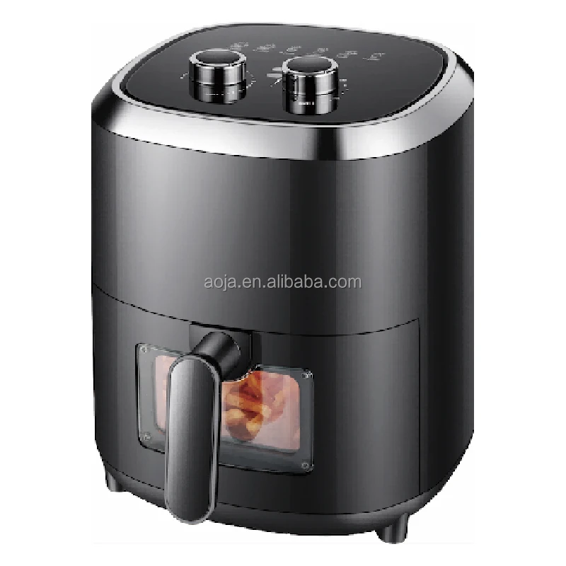 Aoja 4.5L Air Fryer Oilless Cooker for Roasting Health Fryer Pizza Steak Chicken Cooker deep high-capacity Silver Air Fryer
