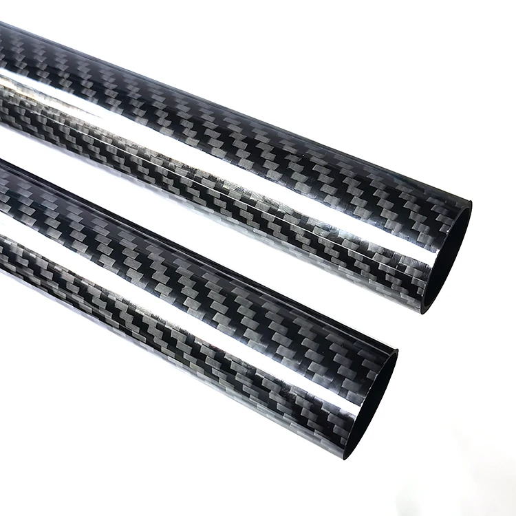 22mm 25mm 26mm 28mm 30mm 32mm 34mm 36mm 38mm 40mm 50mm Colorful Custom RC Plane High Strength 3K Carbon Fiber Tube