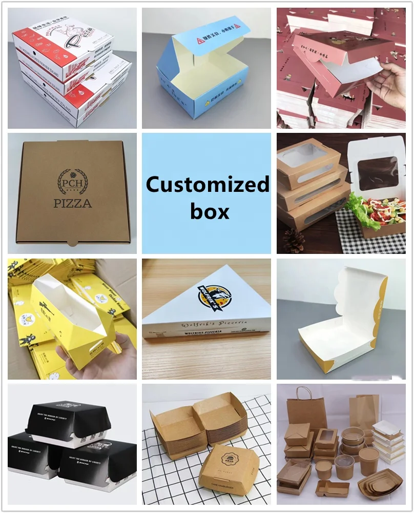 Fast food box custom burger boxes for mini and hamburger packaging with custom logo printing