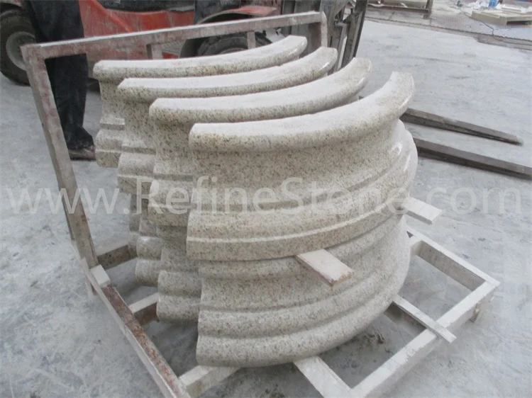 Refine Stone supply Beige travertine decorative pillars capital designs marble columns