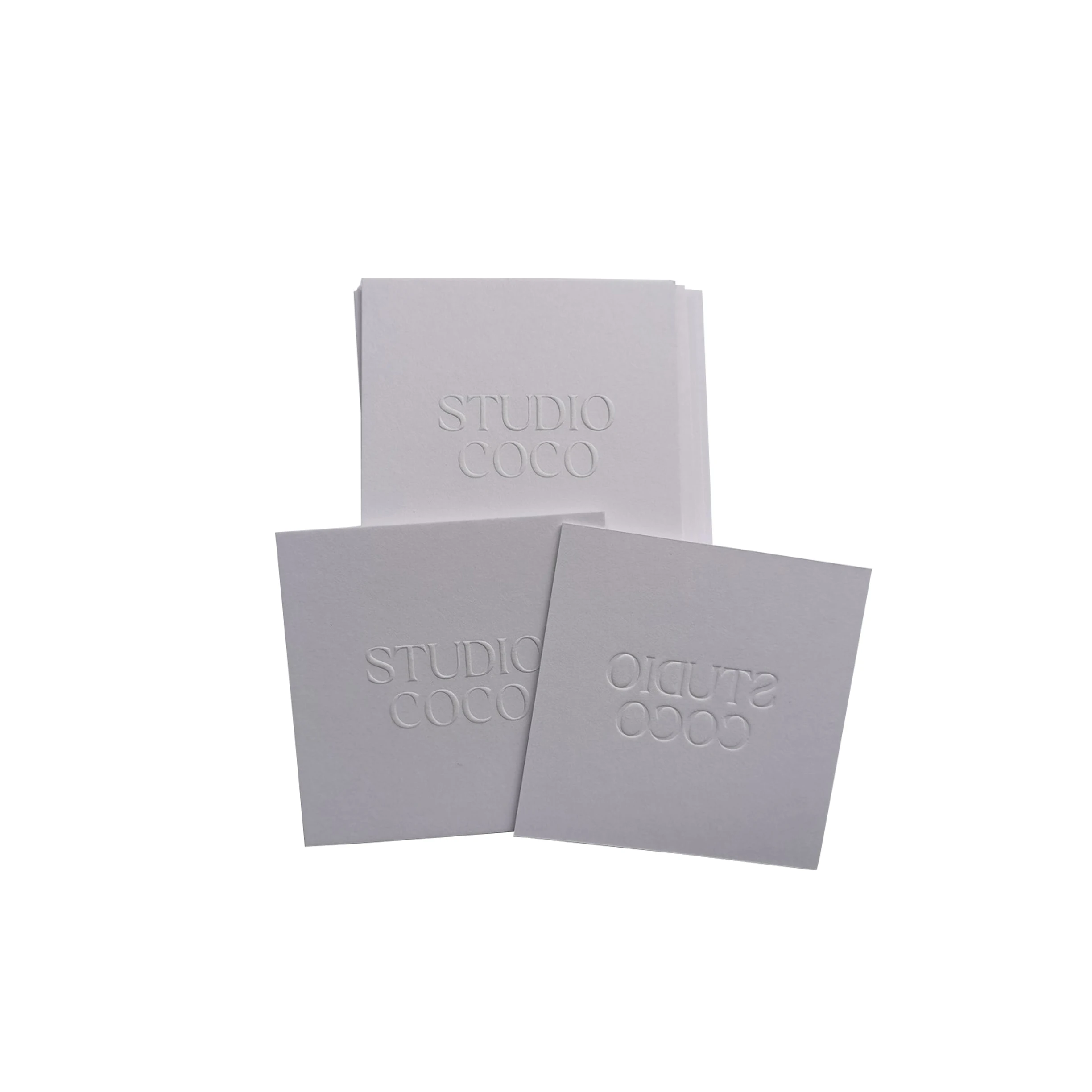 Luxury Hot Sale White Paper Playing Embossing Post Card Paper Cards