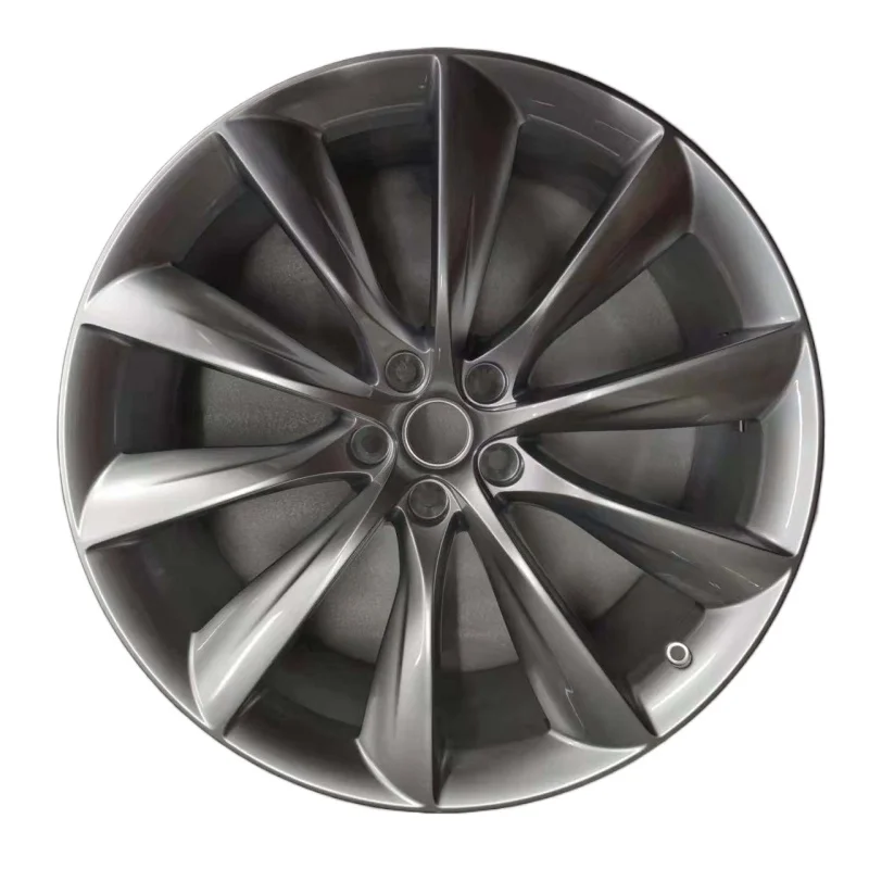 1027246  TURBINE SILVER WHEEL 22 inch  KIT FOR TESLA MODEL X  Automobile Wheel Axis Holder
