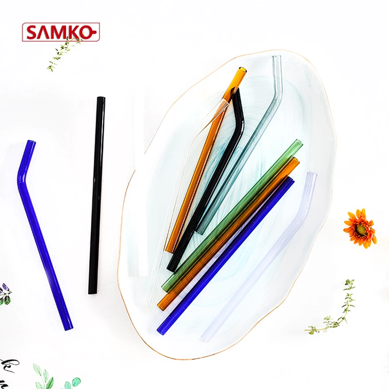 Стеклянные трубочки из пирекс, термостойкие стеклянные трубочки для питья