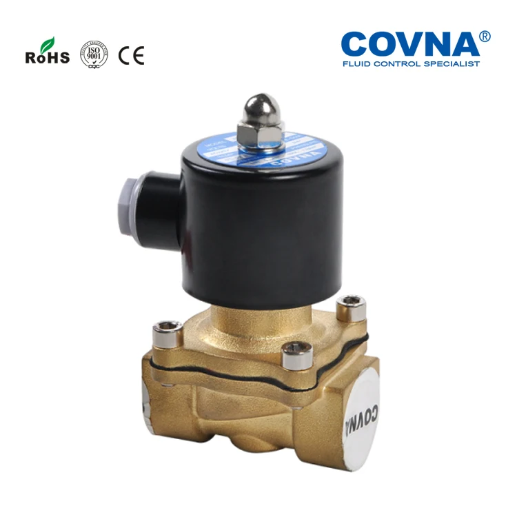COVNA Low MOQ Zero Switch Pressure Normally Closed Female Thread 3/8in 12V Solenoid Valve for Flow Control