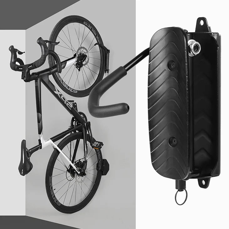 Easy Lift Vertical Wall Mounted Bike Storage Rack Garage Wall Mount Bicycle Hanger for Indoor Home E-Bike Holder Rack