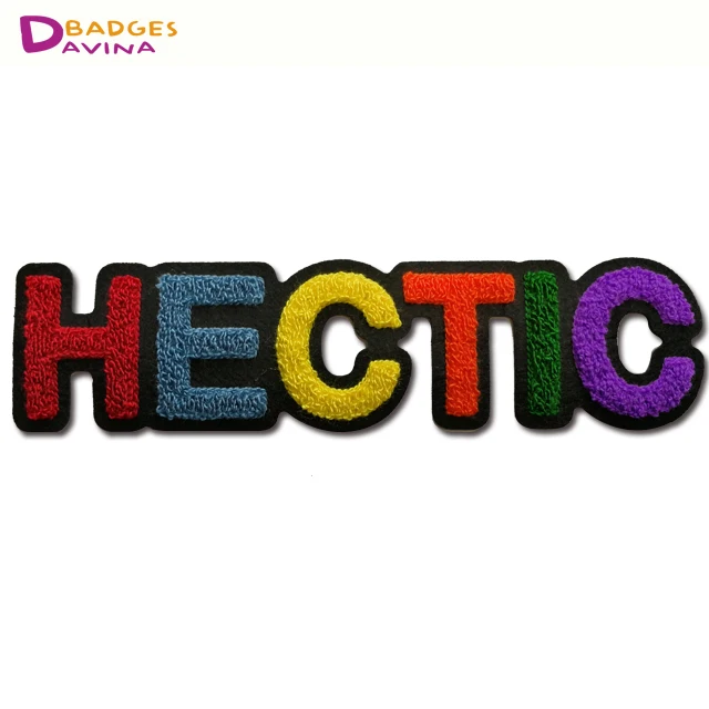 Microprocessor Transistor chenille letters patches iron on in low price