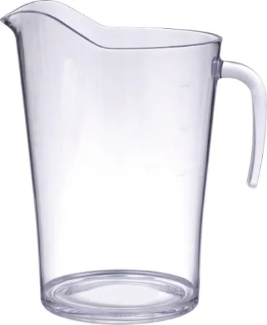 Custom logo 60oz stackable plastic pitchers promotional cooler plastic beer water plastic jug