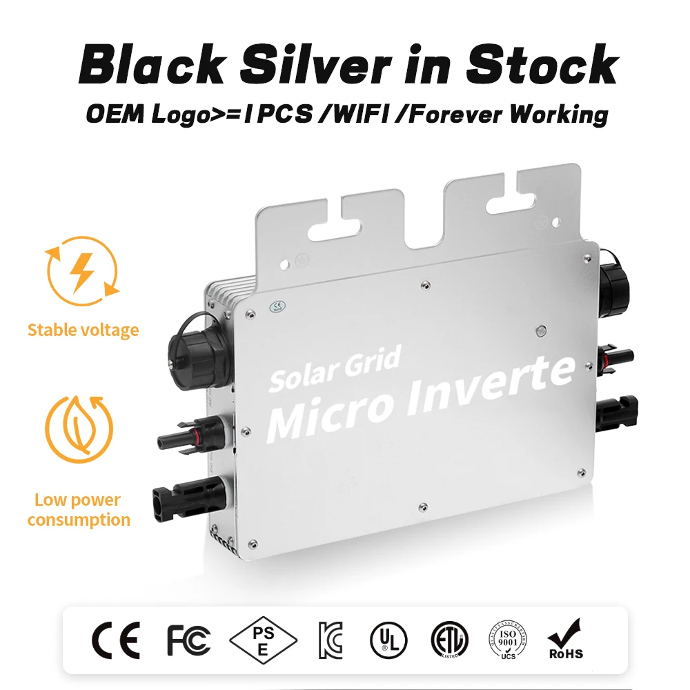 On Grid Microinverter 400W Solar Communication Stand By WIFI Mobile APP PV Solar Grid Tie Micro Inverter 400watt