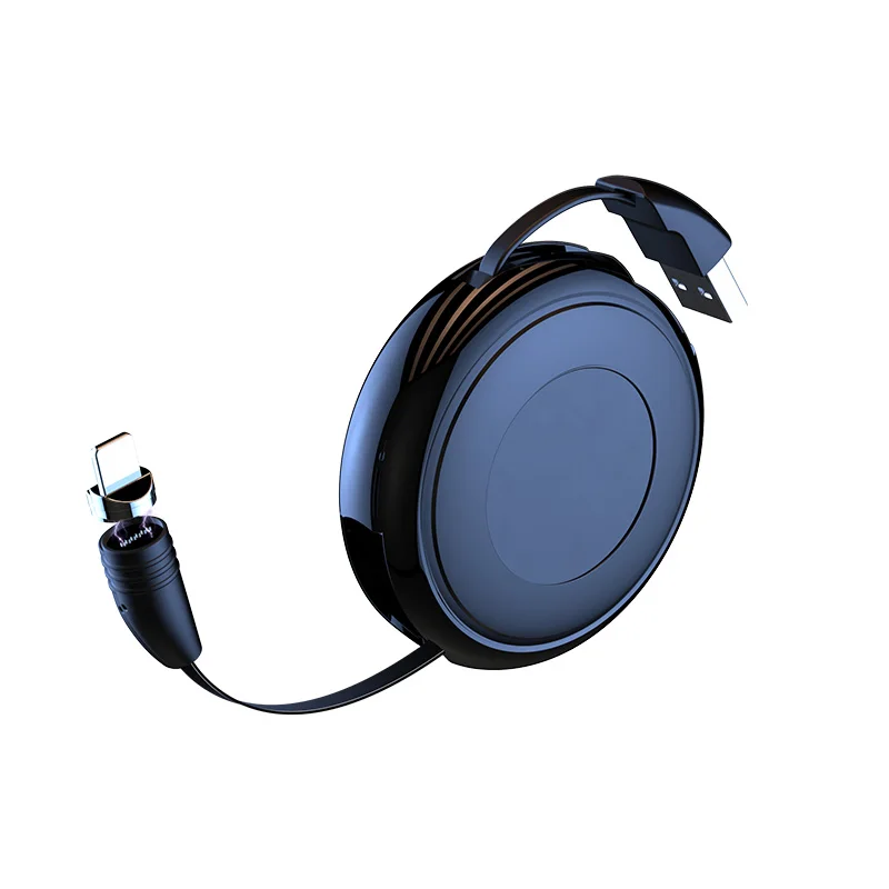 2021 New Retractable usb Charging Cable Micro usb Type C Magnetic Connector Power Cable 3 in 1 Quick Charge