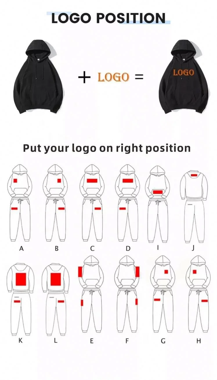 High Quality Street Wear two piece jogger Set 100% polyester sublimation blank hoodies and sweat pants set