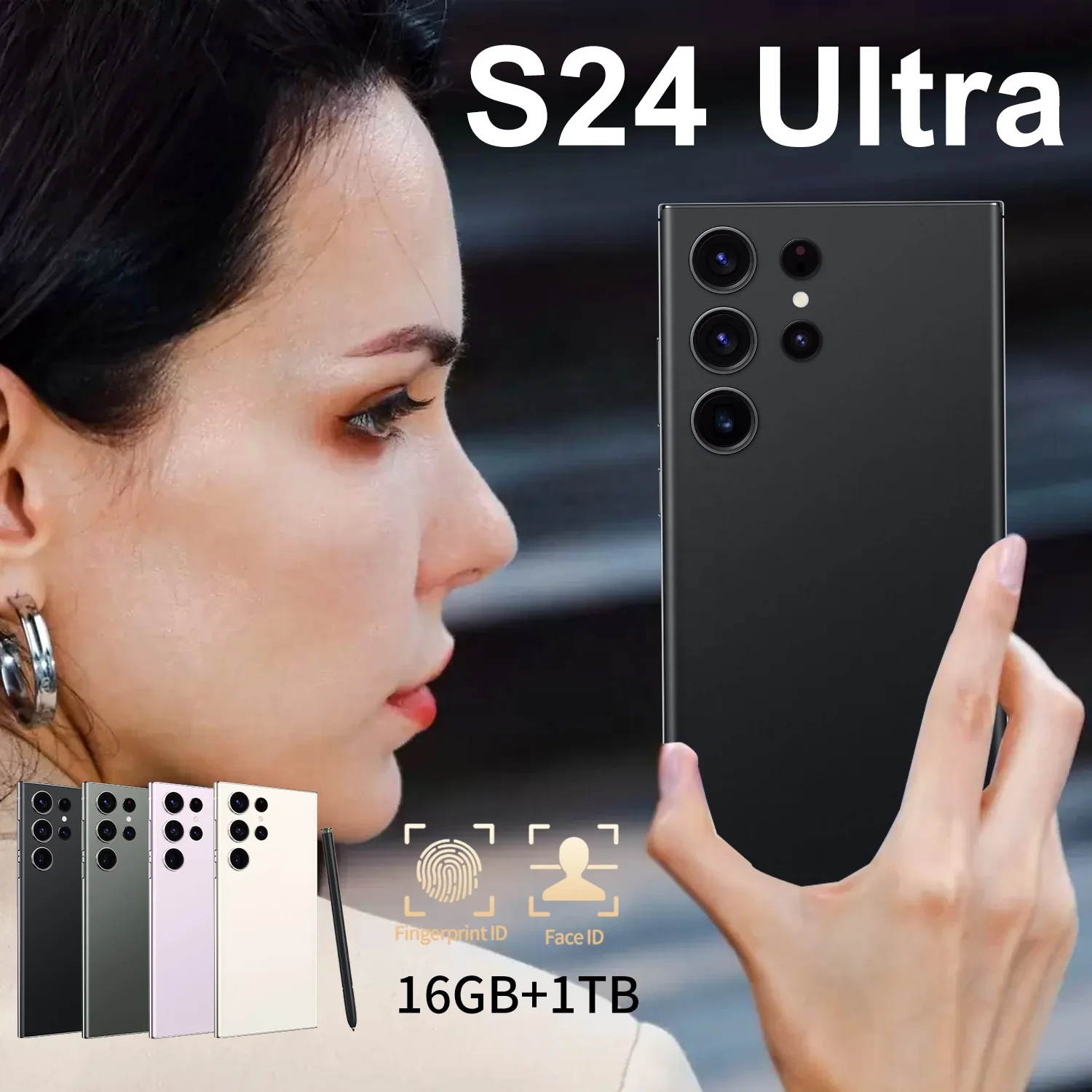 Android 13.0 S24 ultra smart camera music mobile phone 7.0inch screen game playing era 5g factory direct sales in stock