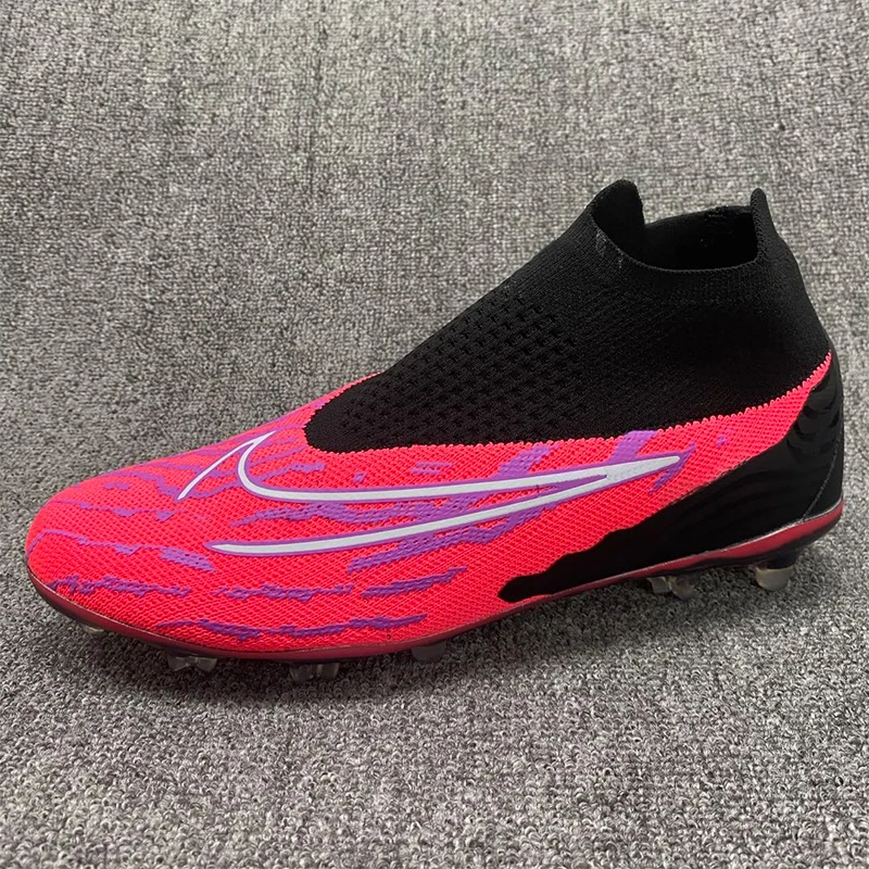 Classic Turf Indoor Men Soccer Shoes Kids Boys Outdoor Running Shoes High Ankle Spikes Football Shoes Sport Soccer Sneakers