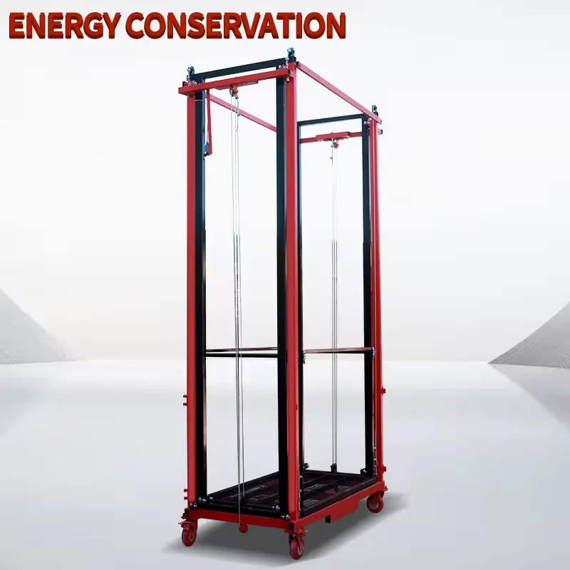 Xuyang 0.5 Ton 3-10 Meters Mobile Telescopic Frame Electric Lifting Ladder Scaffolding Platform For Construction