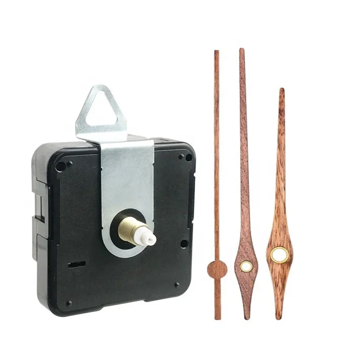 Amazon Hot Sell Silent Wall Clock Mechanism With Wood Clock Hands
