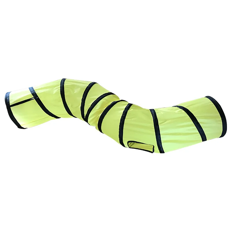 
S Shape Pet Cat Tunnel 2 Holes Dog Cat Tunnel Tube Funny Collapsible Cat Dog Training Tubes Toys S-Type Pet Toy 