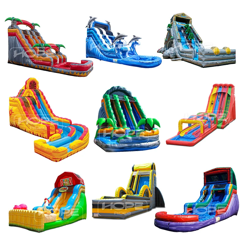 Custom Commercial PVC Party Rental Bouncer Awesome Bouncy Castle Combo Ice Cream Inflatable Bounce Houses with Slide