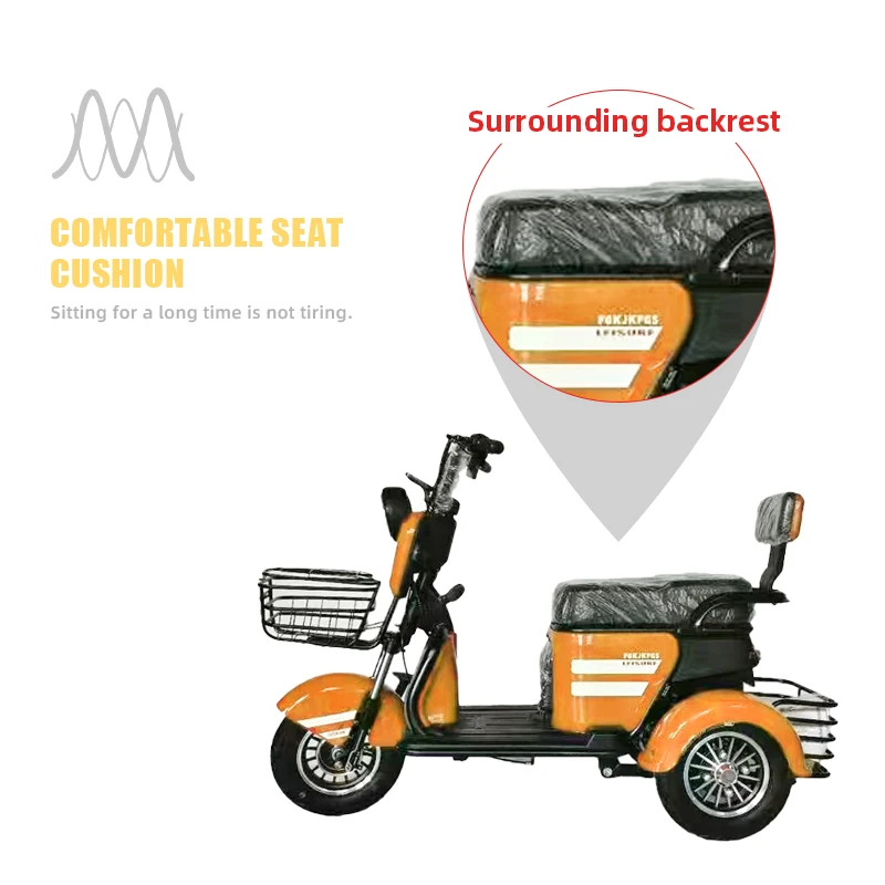 Factory Wholesale High Quality Multi-Purpose Tricycle Electric Bike 500W 48V-60V Safe And Stable Electric Tricycles