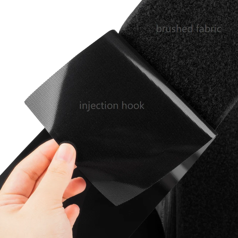 100mm Heat Resistance Injection Moulded Hooks Nylon Plastic Hook Smooth Micro Soft Cover Loop Hook Fastening Tape