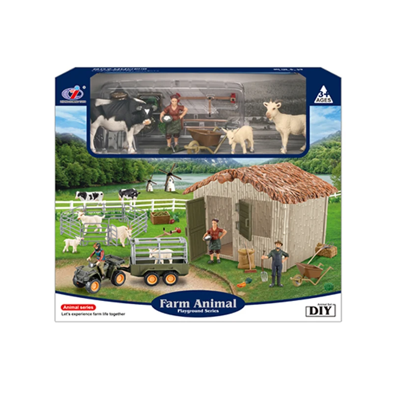 Non-toxic farm animal toy set for plastic anime figure toys for sale