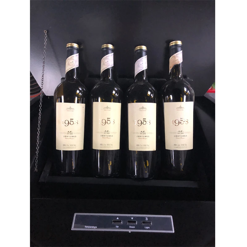 
Vintage Barrel Style Oak Solid Wood Wine Refrigerator Electrical Cooling Cabinet 