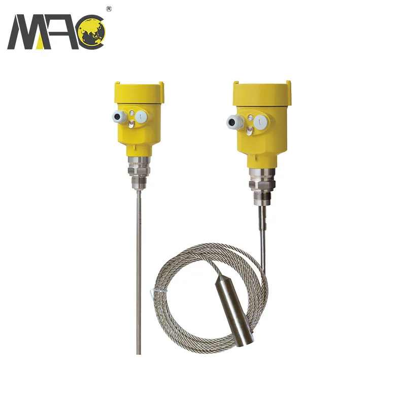 Macsensor flange type 030m 30m or 70m microwave pulse radar level transmitter for waste water tank