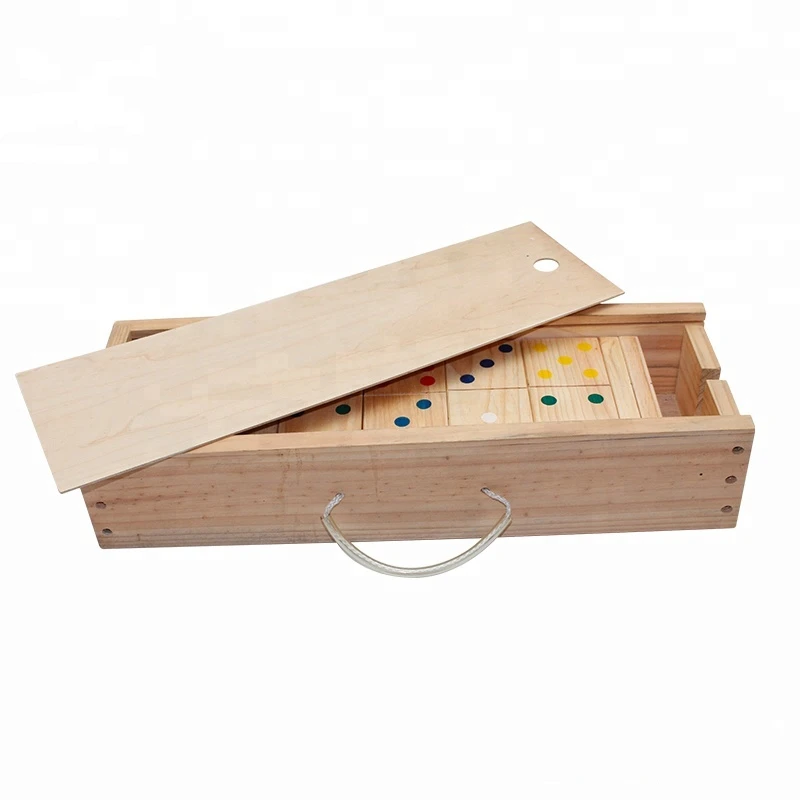 
28-Piece Giant Wooden Domino Games With Carrying Case 