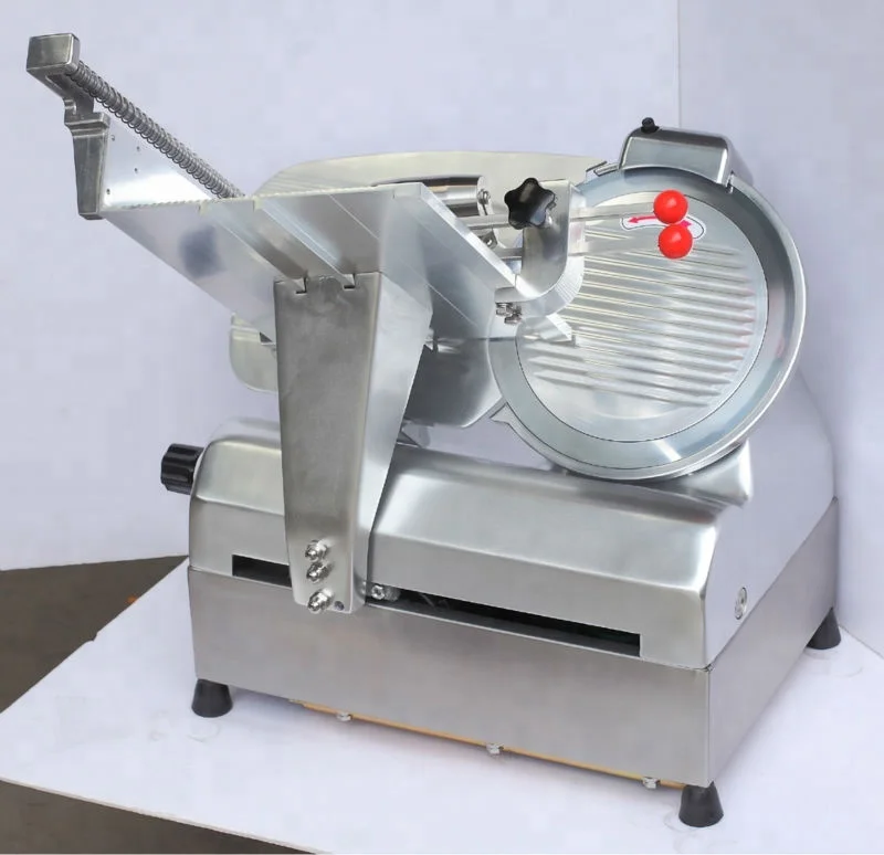 0-18mm adjustable slice thickness 13 inch round blade kitchen food frozen meat slicer fully automatic commercial