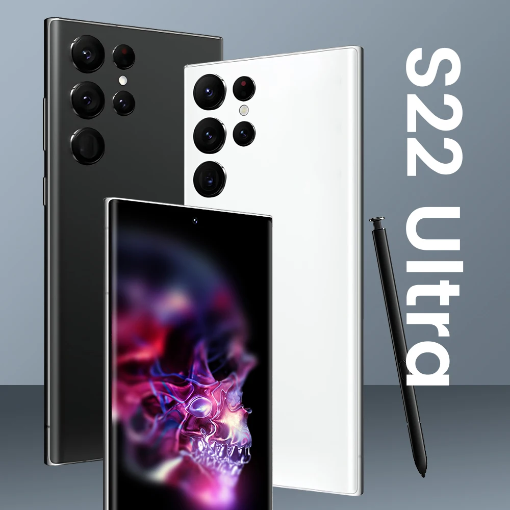 Original S22 Ultra 7.2 inch Smartphone Full Screen 16+1TB Android Phones Built-in stylus Face ID Unlocked Cell Mobile Phone